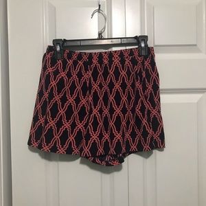 Francesca’s blue and pink shorts with pockets